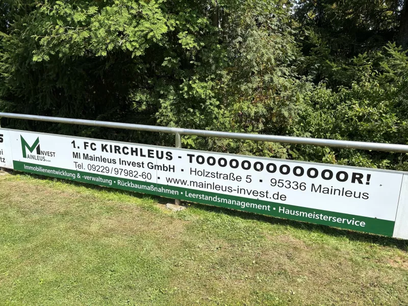 Bandenwerbung 1. FC Kirchleus