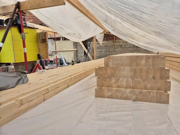 Massivholzdecke Patchwork 4