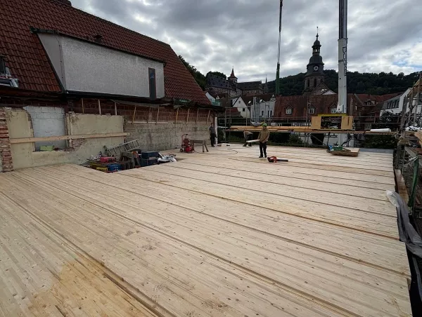 Massivholzdecke Patchwork 2