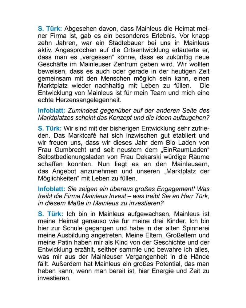 Konrad-Popp-Platz - Auszug aus dem Infoblatt Mainleus 6