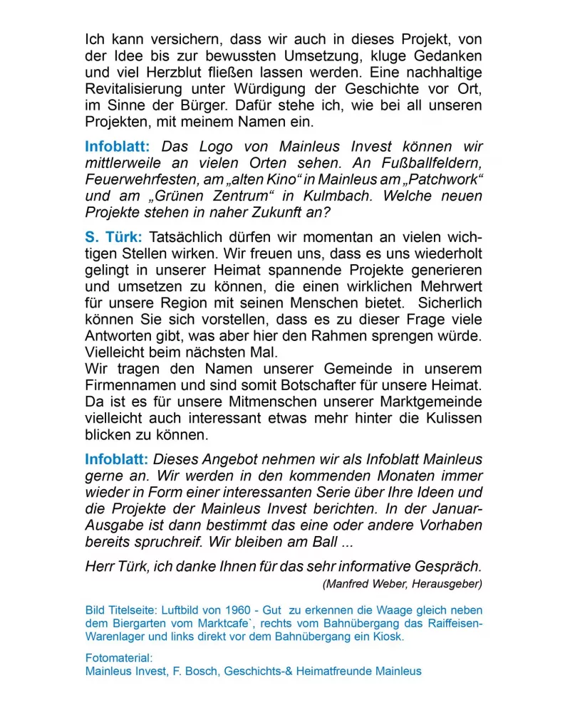 Konrad-Popp-Platz - Auszug aus dem Infoblatt Mainleus 7