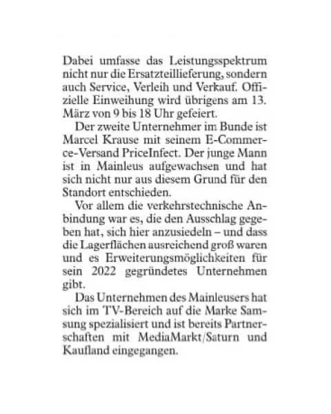 Mittelfristig über 20 neue Jobs 6