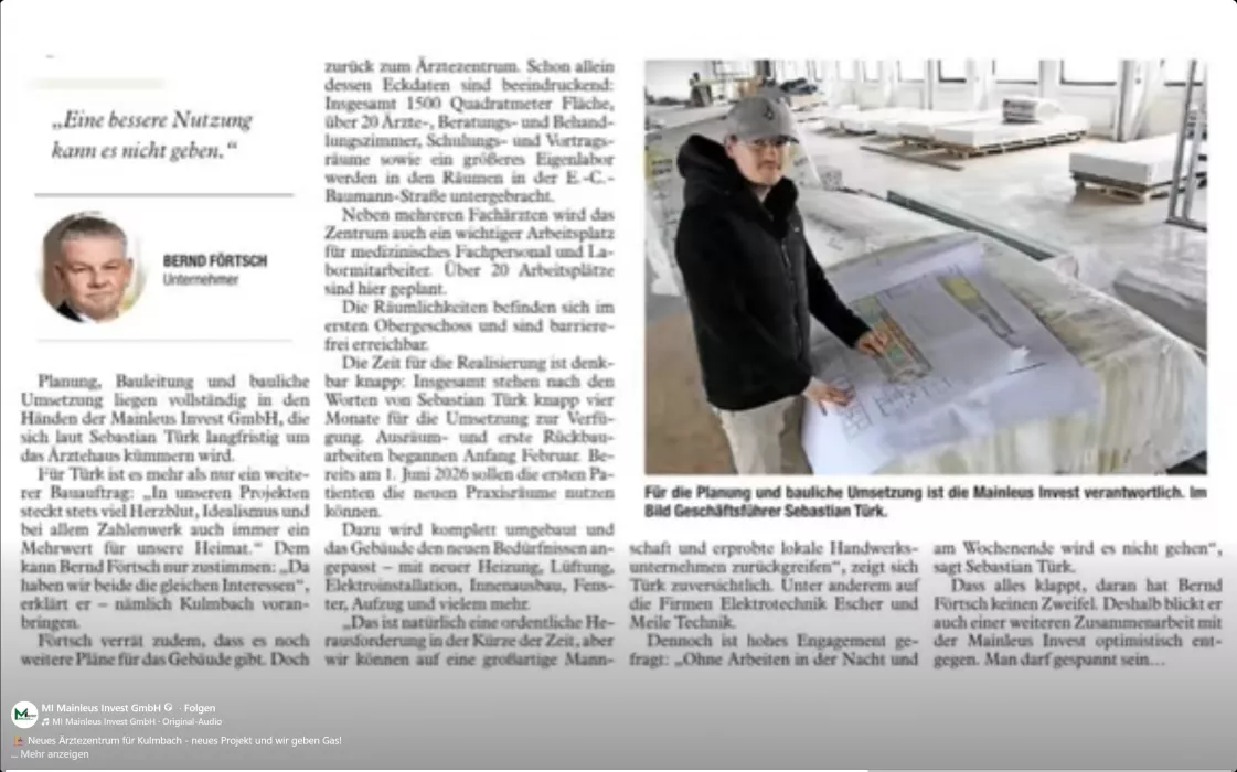 Neues Ärztezentrum für Kulmbach