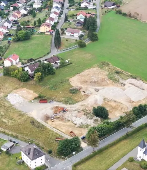 Sonnenleite in Stammbach - Luftansicht